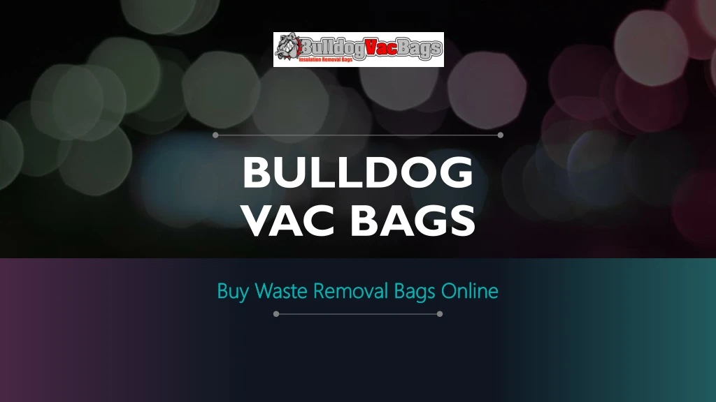 bulldog vac bags