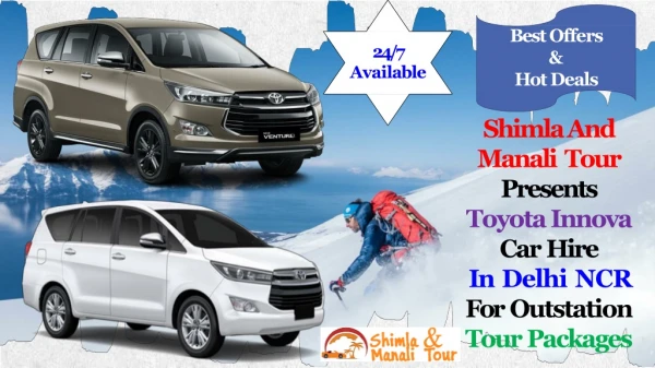 Book Toyota Innova Crysta Hire Shimla Manali Tour