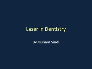 Laser in Dentistry - slide 1