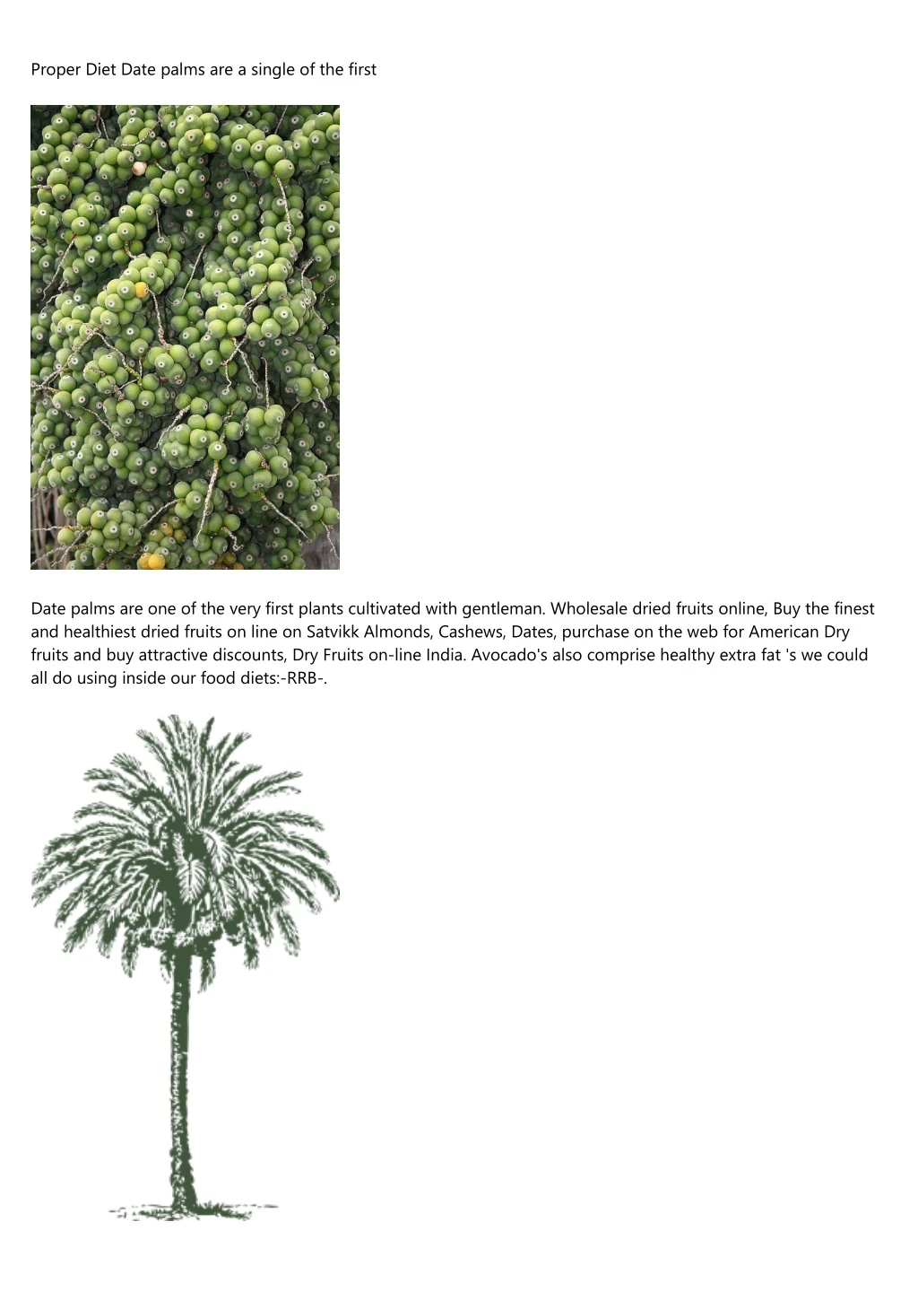 proper diet date palms are a single of the first