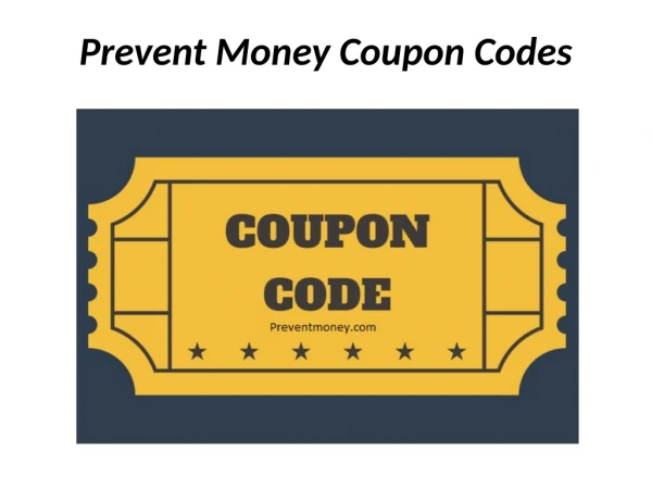 Prevent Money Coupon Codes