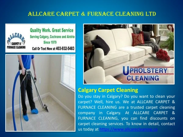 Allcare Carpet & Furnace Cleaning Ltd