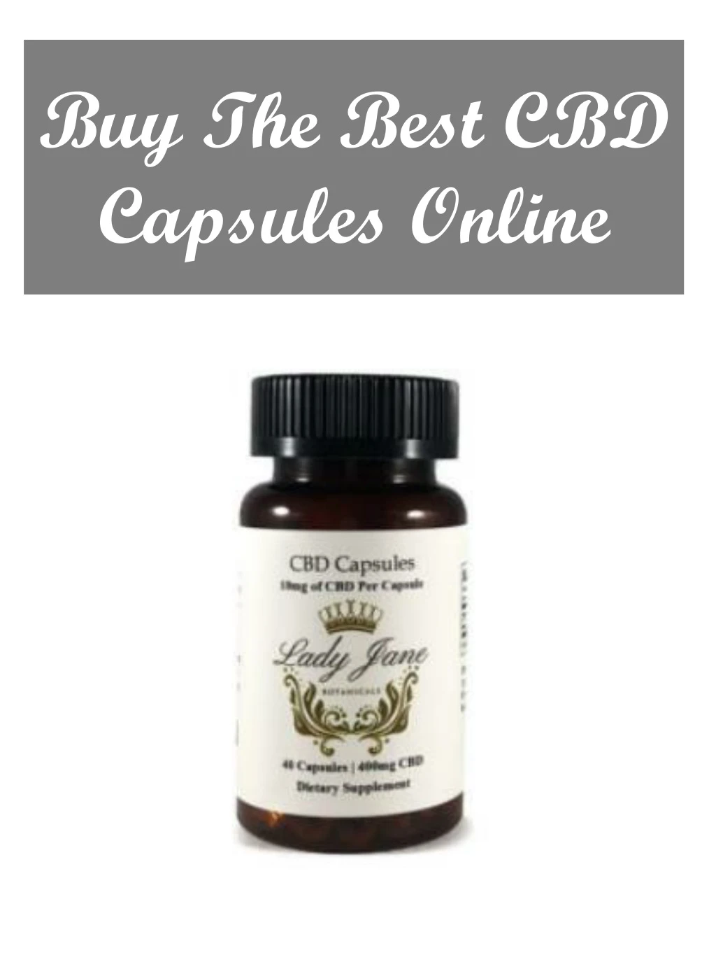 buy the best cbd capsules online