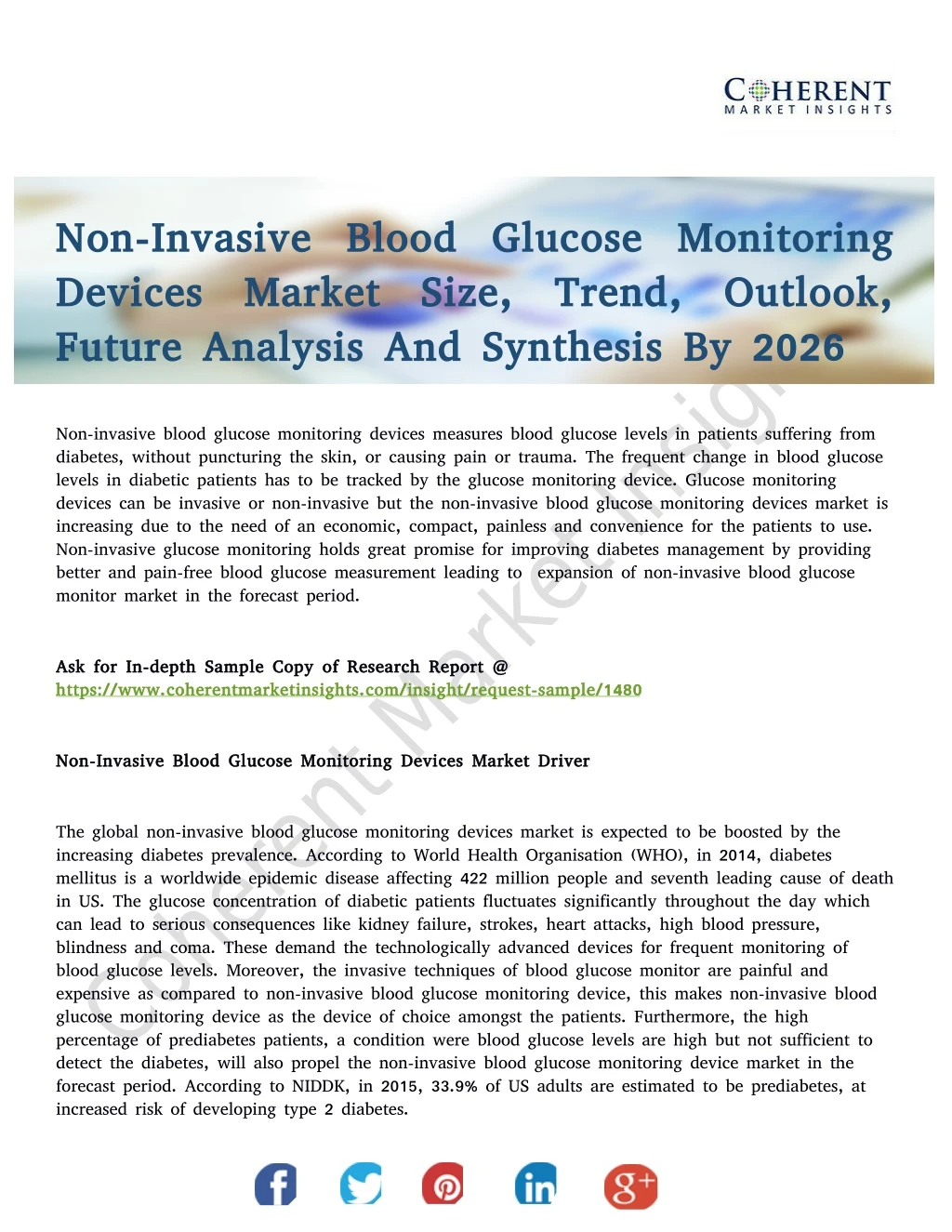 non invasive blood glucose monitoring