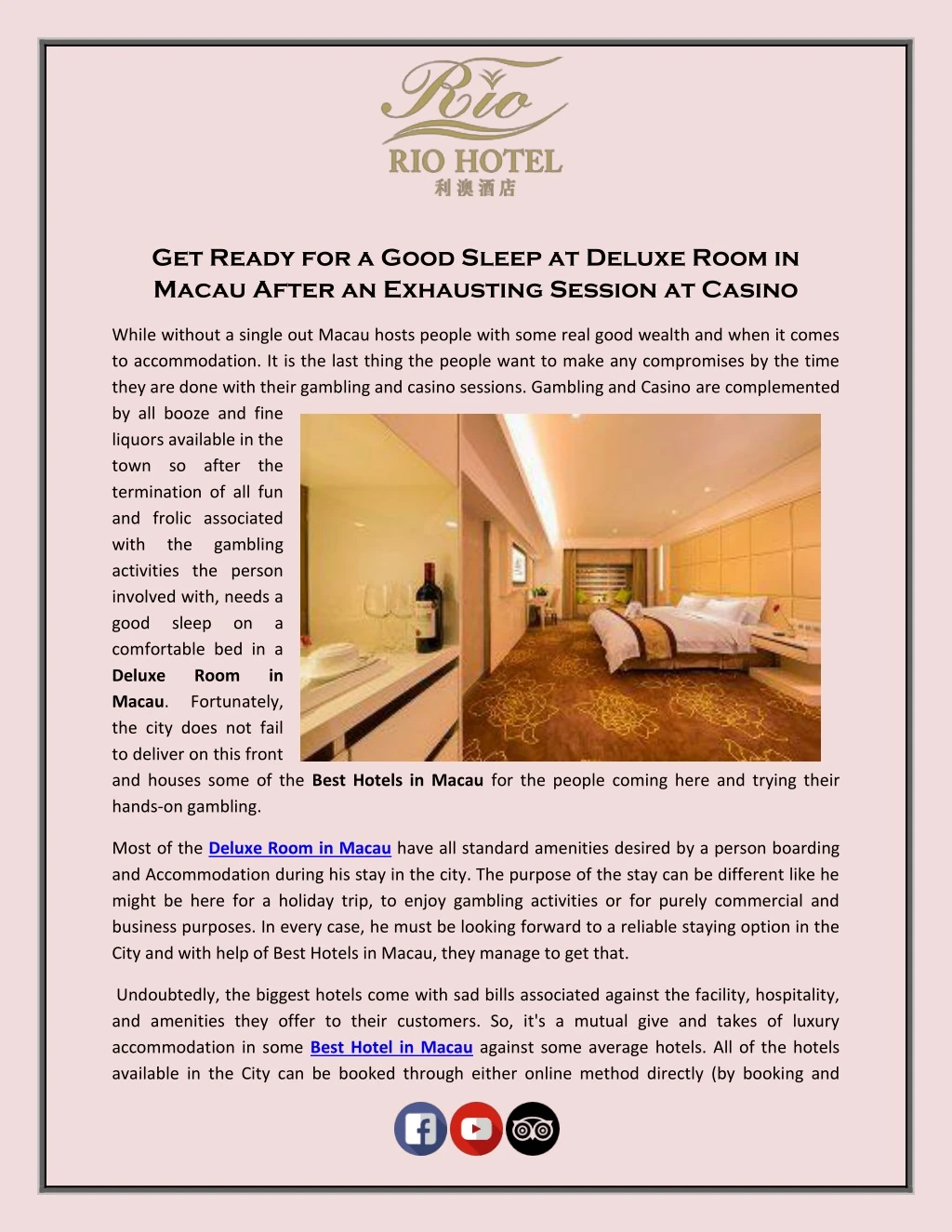 get ready for a good sleep at deluxe room