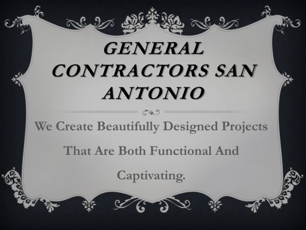 General Contractors San Antonio-JTG Contracting