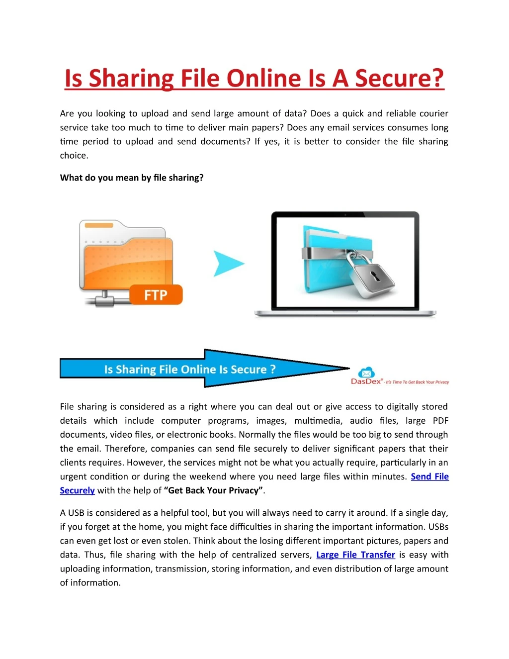 is sharing file online is a secure