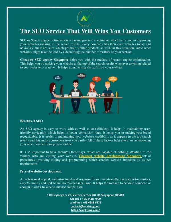 The SEO Service That Will Wins You Customers