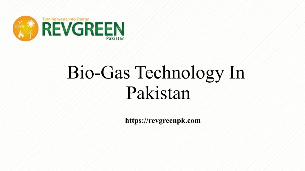 bio gas technology in pakistan