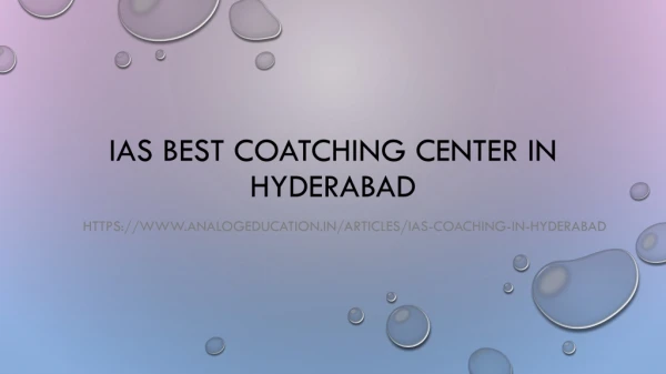 IAS Coaching | IAS Training Centre