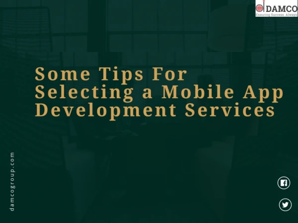Some Tips For Selecting a Mobile App Development Services