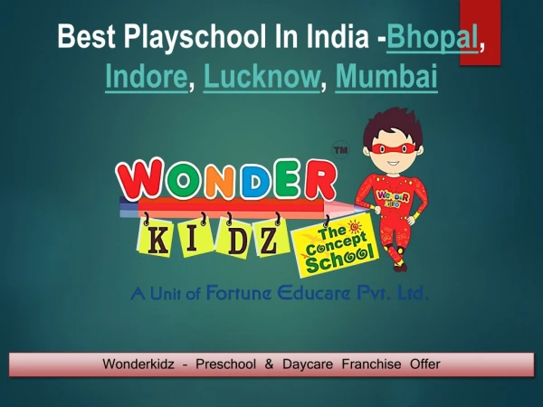 Start A Preschool Best Play School Near You