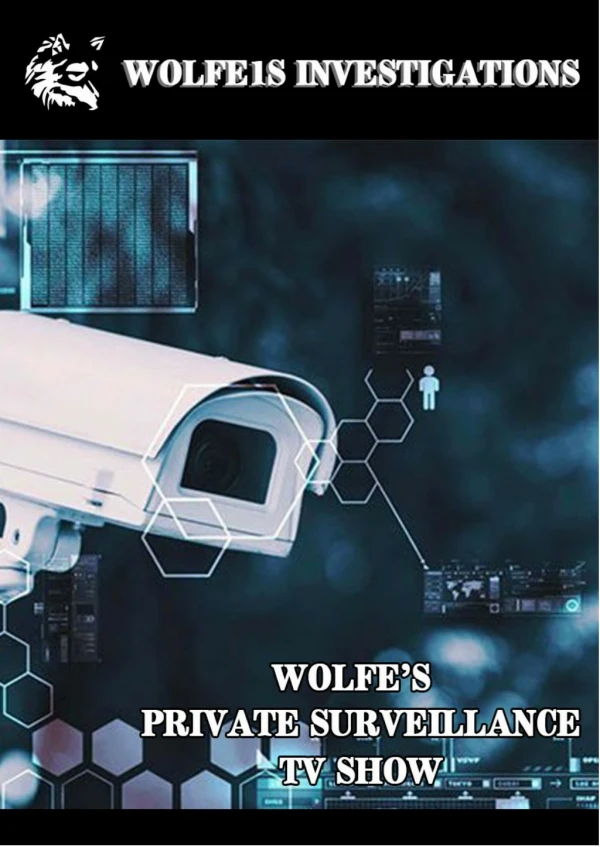Wolfe’s private Surveillance TV show | Best Show ever to depict true stories of cheating!
