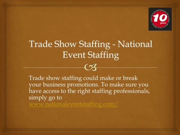 Trade Show Staffing - National Event Staffing