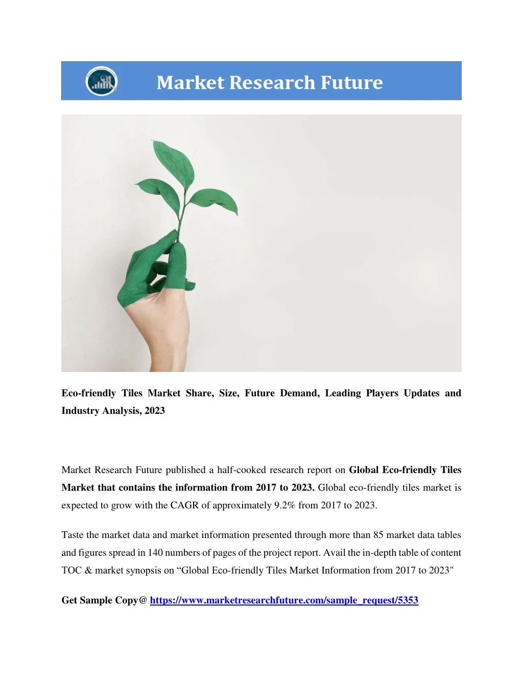 eco friendly tiles market share size future