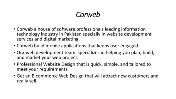 web development services in lahore