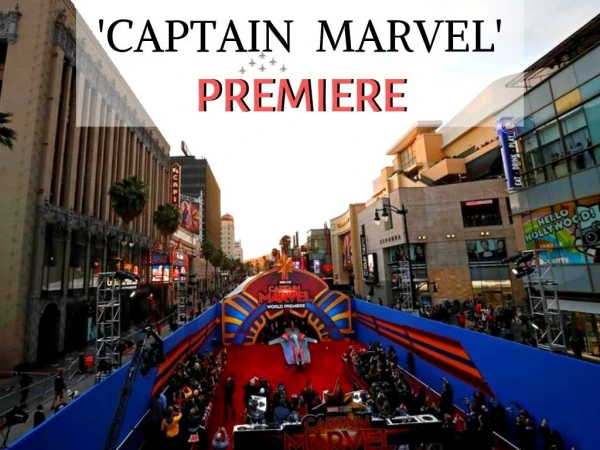 'Captain Marvel' premiere