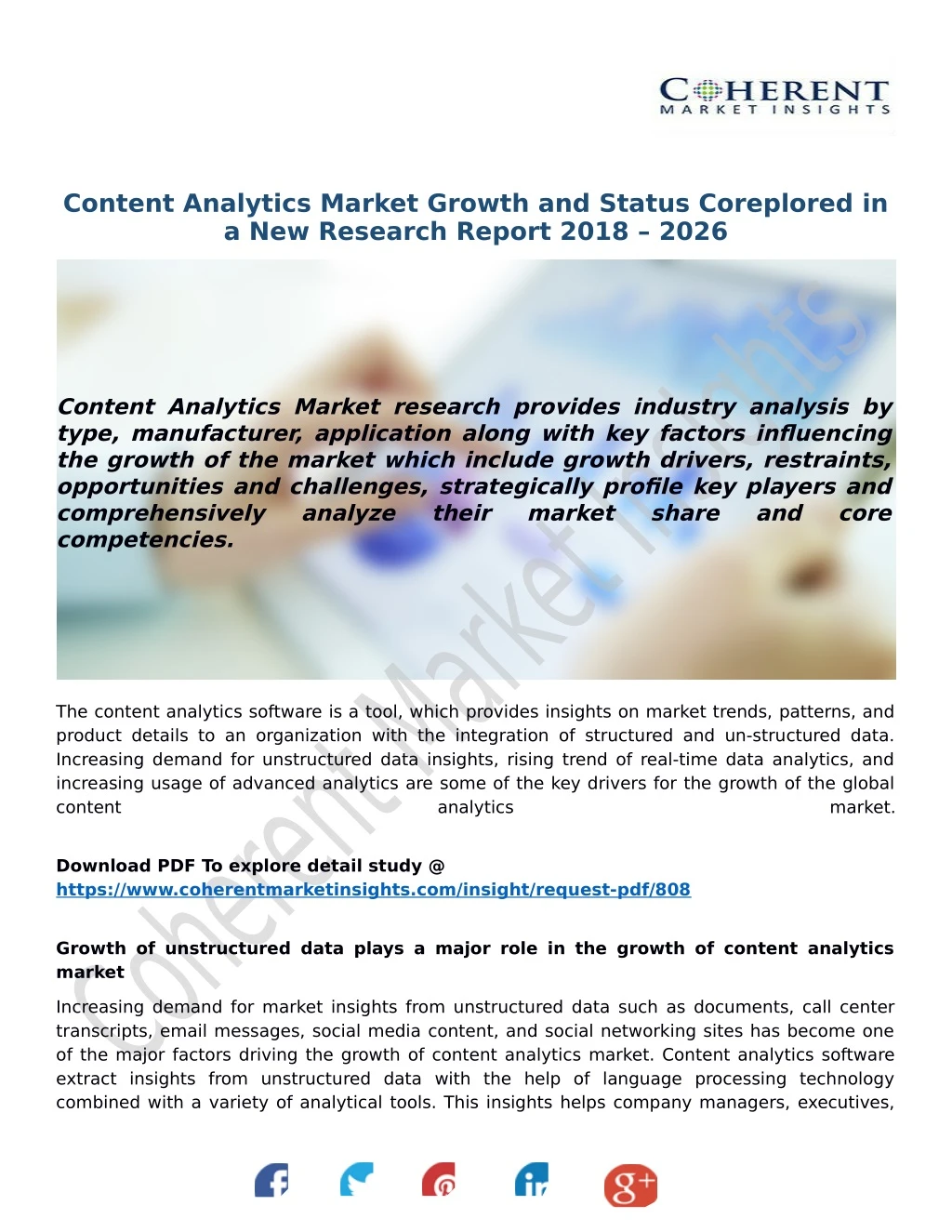 content analytics market growth and status
