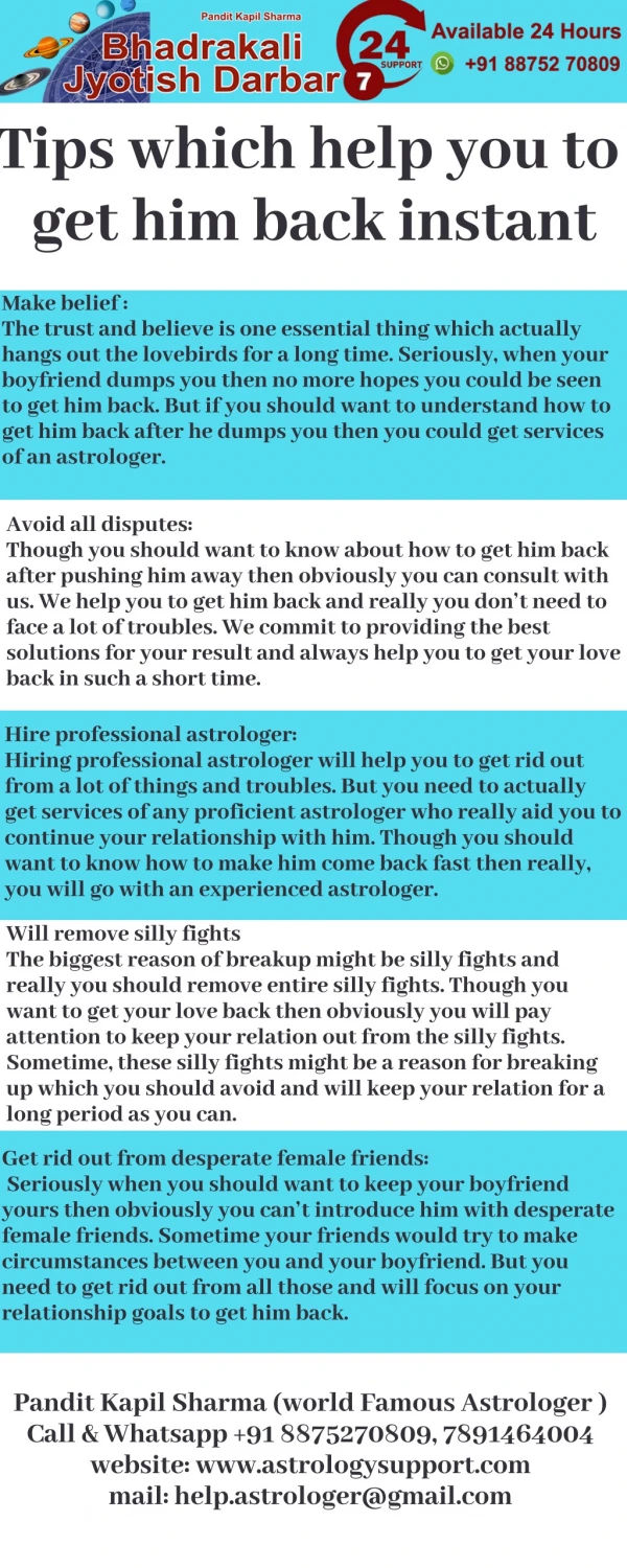How to get him back: Tips which help you to get him back instant