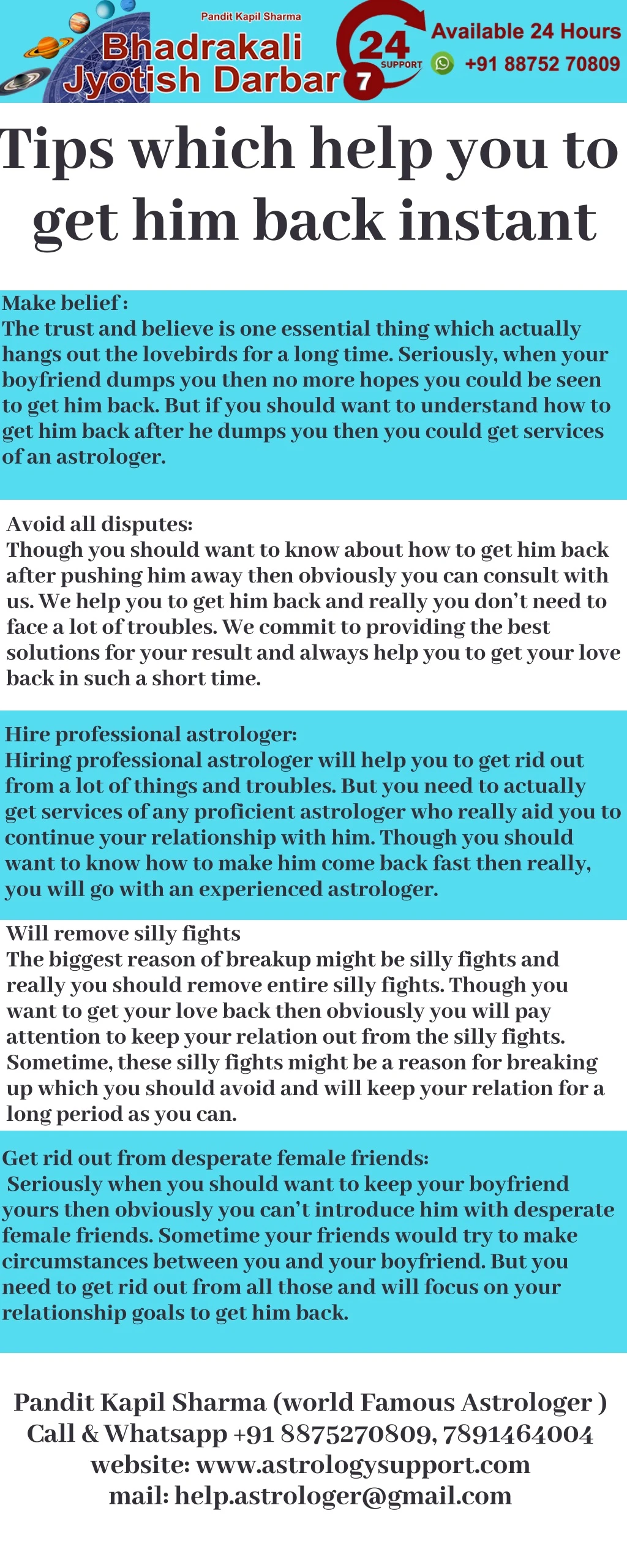 tips which help you to get him back instant