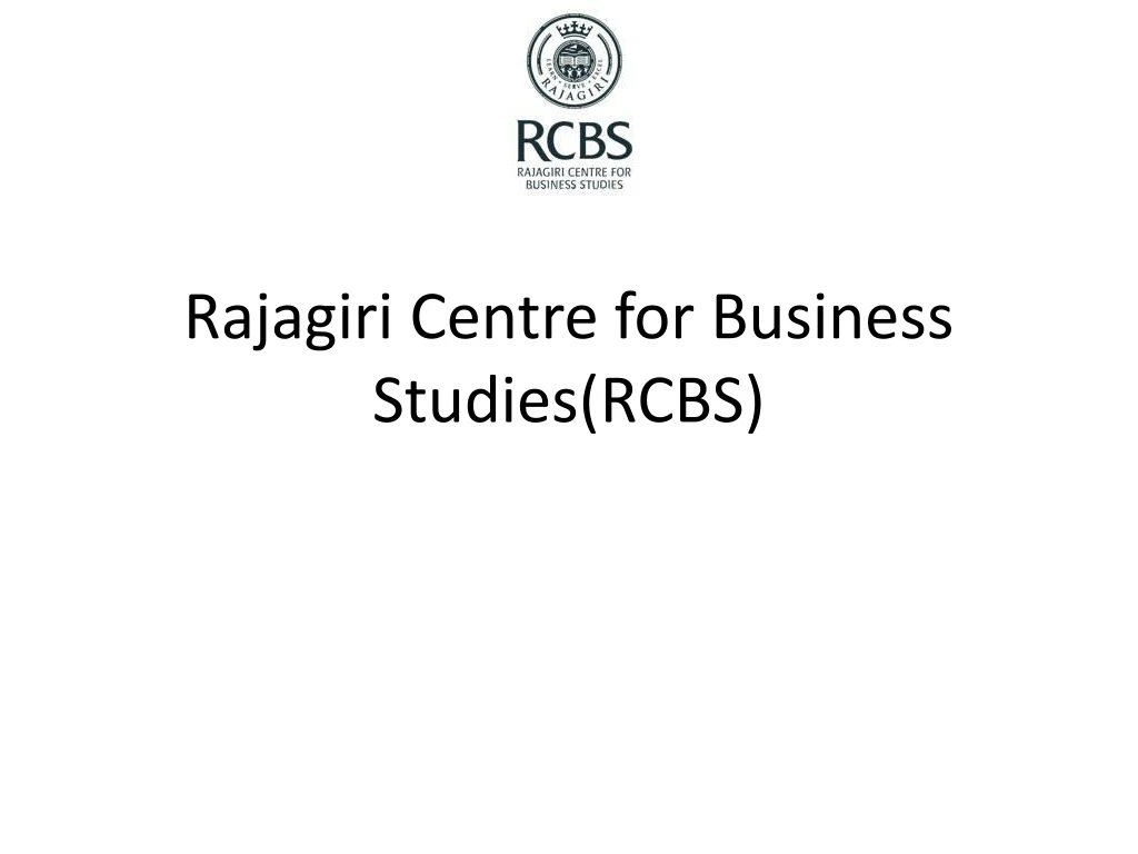 rajagiri centre for business studies rcbs