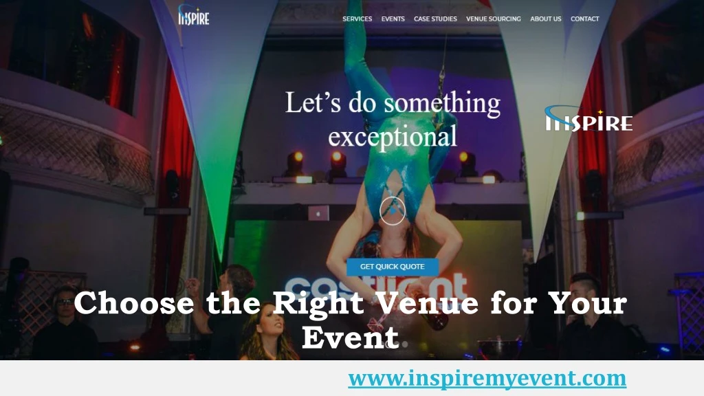choose the right venue for your event