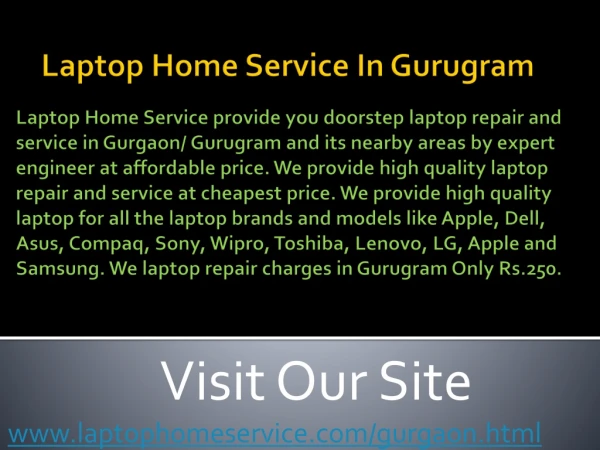 Do You Want Laptop Repair Home Service In Gurugram?