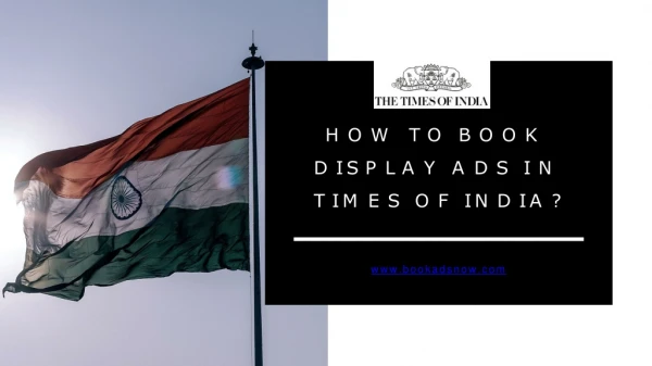How To Book Display Ad in Times Of India Newspaper?