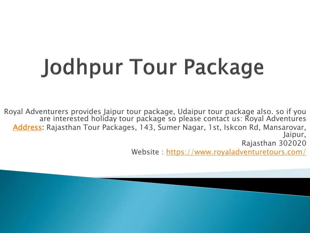 jodhpur tour package