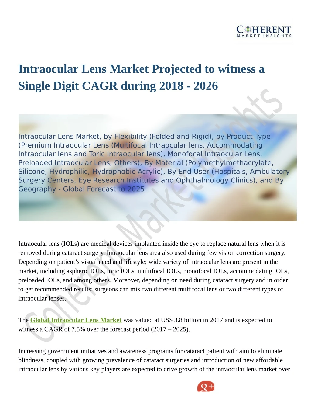 intraocular lens market projected to witness