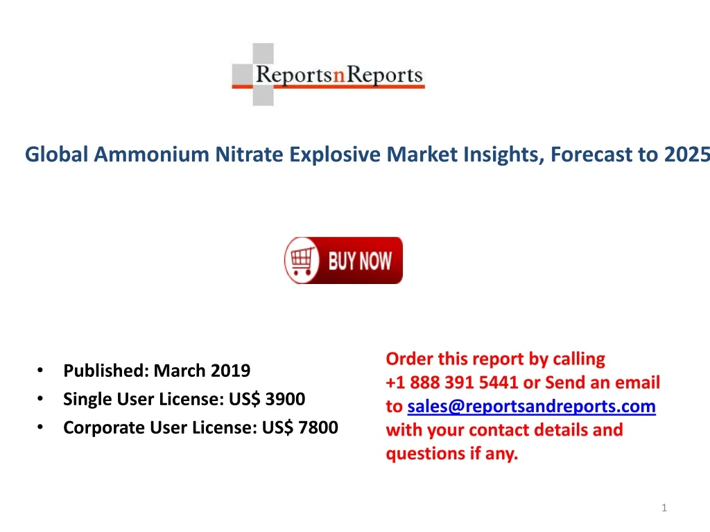 global ammonium nitrate explosive market insights