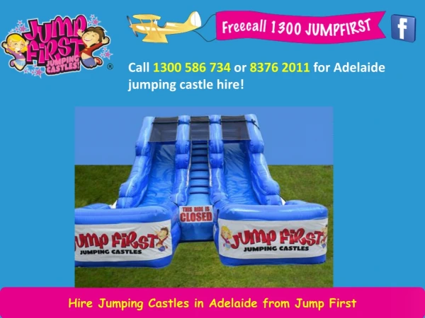 Hire Jumping Castles in Adelaide from Jump First