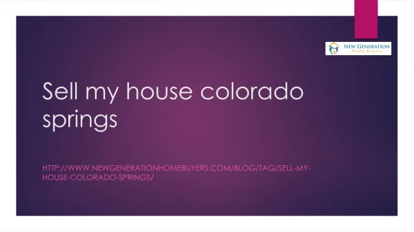 want to Sell my house colorado springs