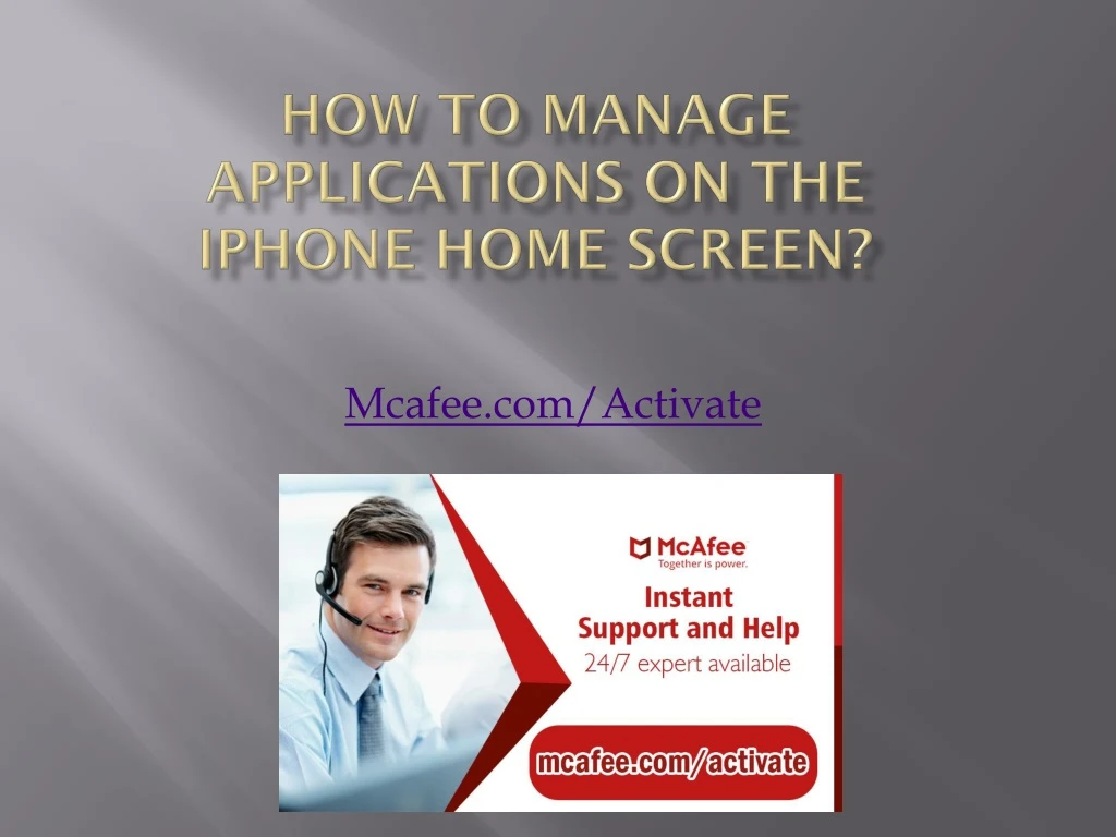 how to manage applications on the iphone home screen