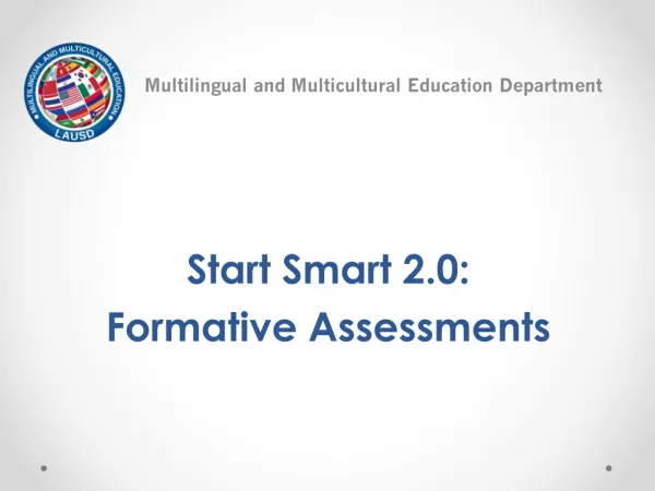 Start Smart 2.0: Formative Assessments