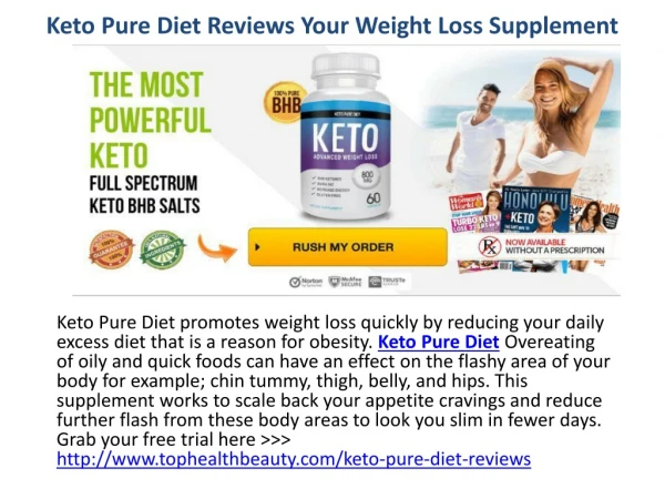 Keto Pure Diet Reviews Most Popular Weight Loss Pills In 2019