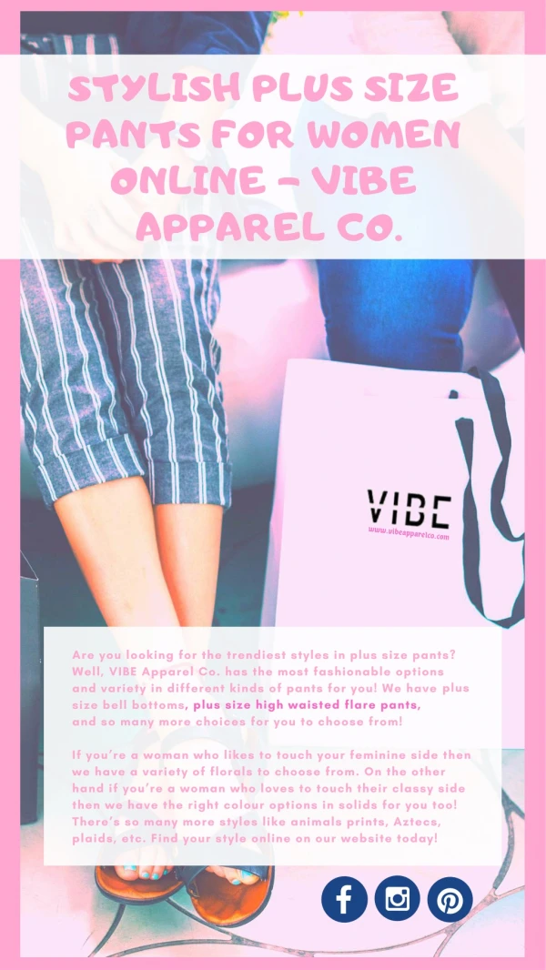Stylish Plus Size Pants for Women Online - VIBE Apparel Co.