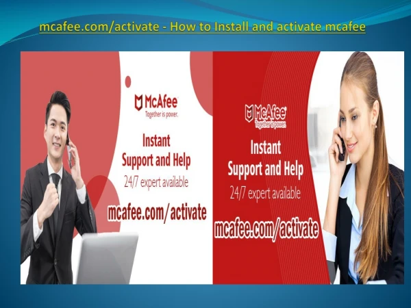 mcafee.com/activate - How to Install and activate mcafee
