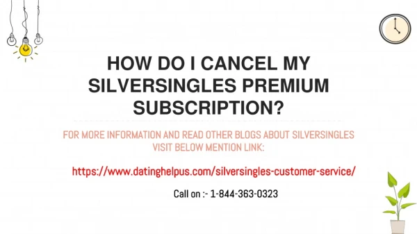 How do I cancel my Silver singles Premium subscription?
