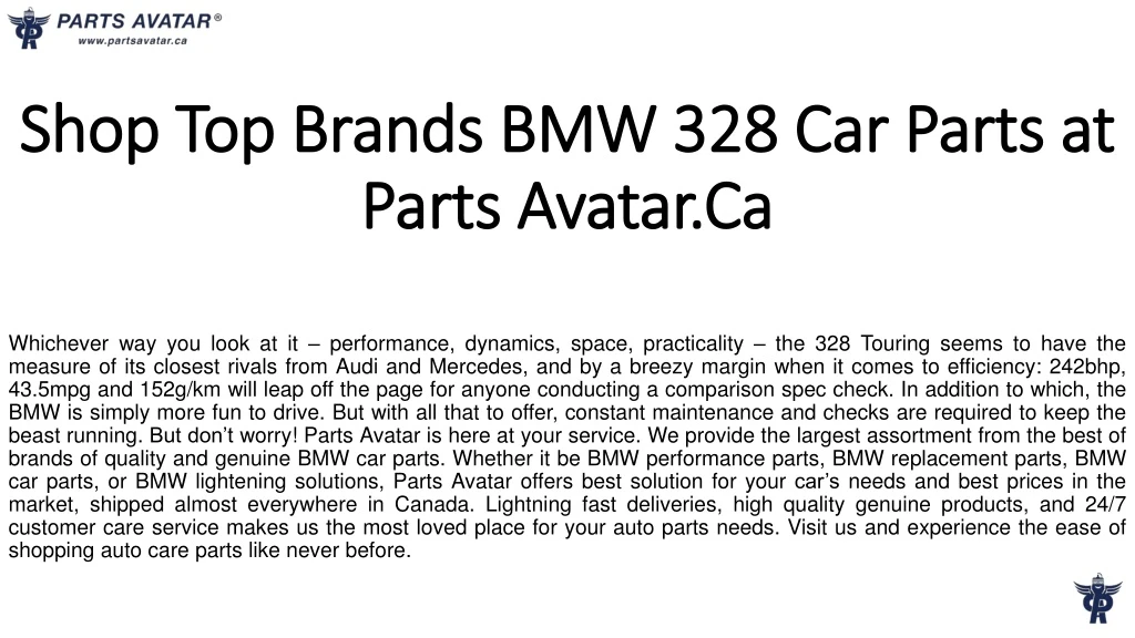 shop top brands bmw 328 car parts at parts avatar ca