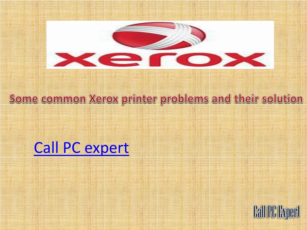 some common xerox printer problems and their