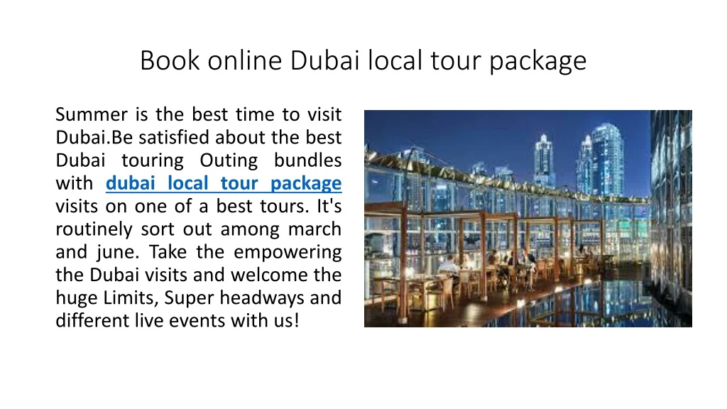 book online dubai local tour package