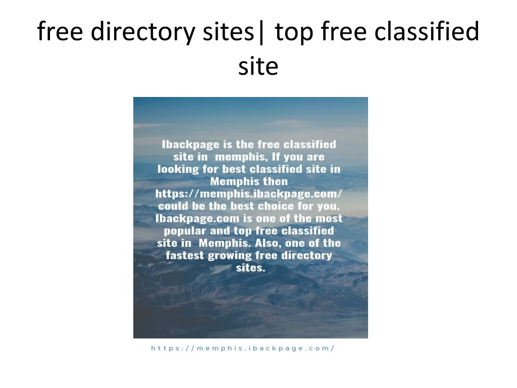 free directory sites top free classified site