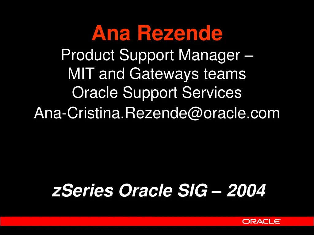 ana rezende product support manager