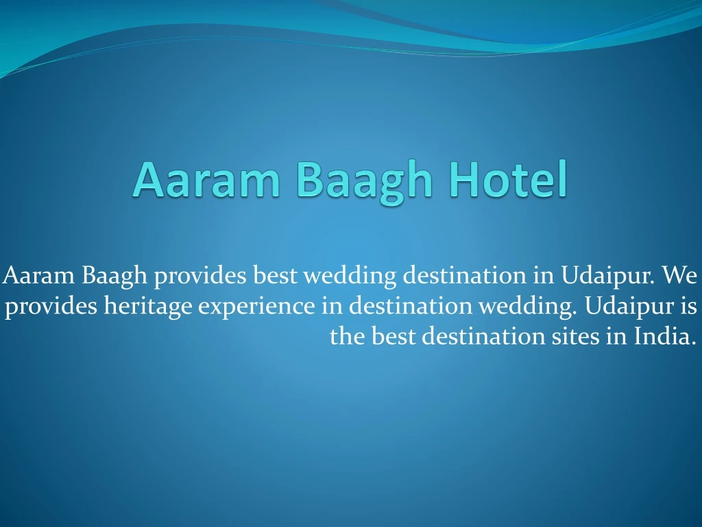 aaram baagh hotel