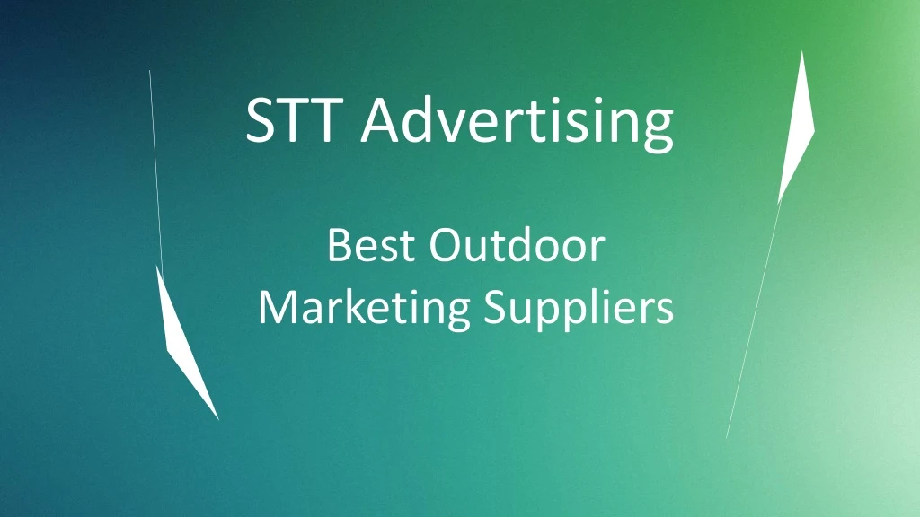 best outdoor marketing suppliers