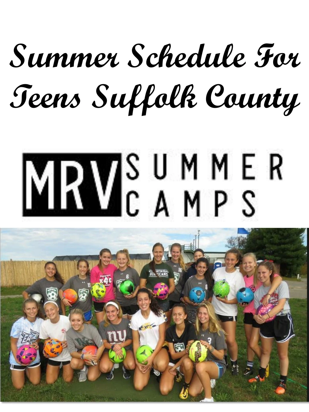summer schedule for teens suffolk county
