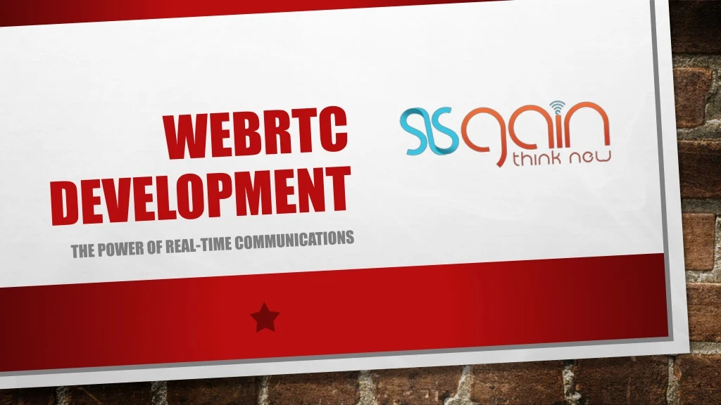 webrtc development
