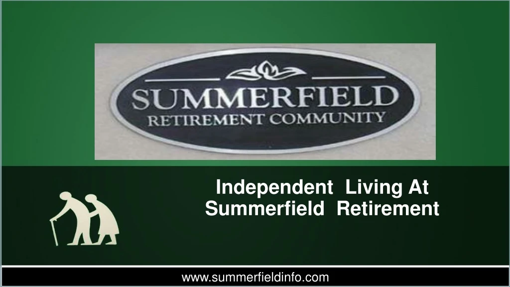 independent living at summerfield retirement