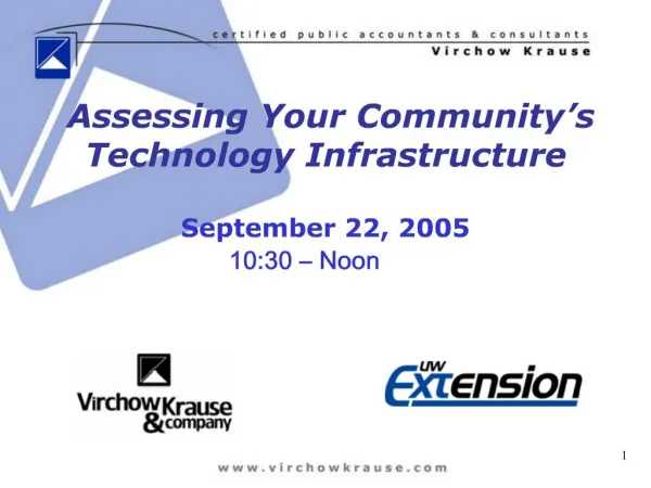 Assessin Your Community\'s Technology Infrastructure